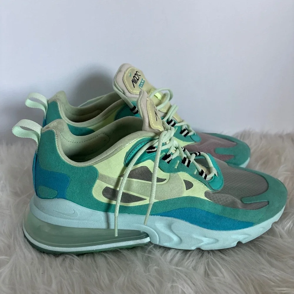 Nike Air Max‎ 270 React Hyper Jade Frosted Spruce AO4971-301 Mens Size 7.5